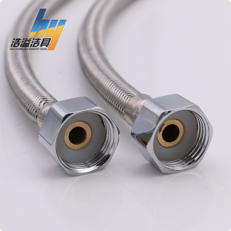 Wholesale 304 pipe cold and hot faucet braided hose, pointed faucet, pentmetal pipe, FB washbasin, kitchen connection pipe Specification drawing