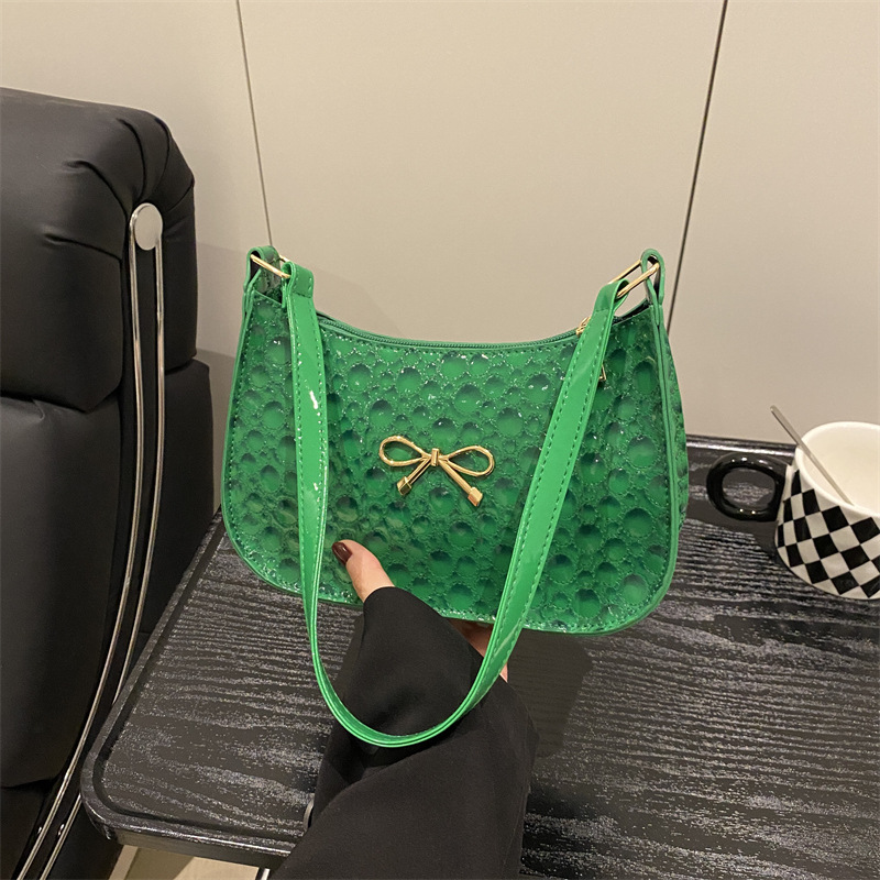 Underarm bag for women, Spring 2025 new style, high-end and stylish single-shoulder bag, commuting fashion, bow crossbody bag full figure
