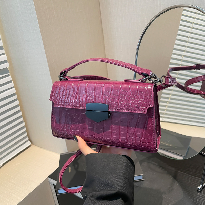 Retro small bag for women, new winter 2024 trendy Korean version single-shoulder small square bag, chain versatile crossbody bag full figure