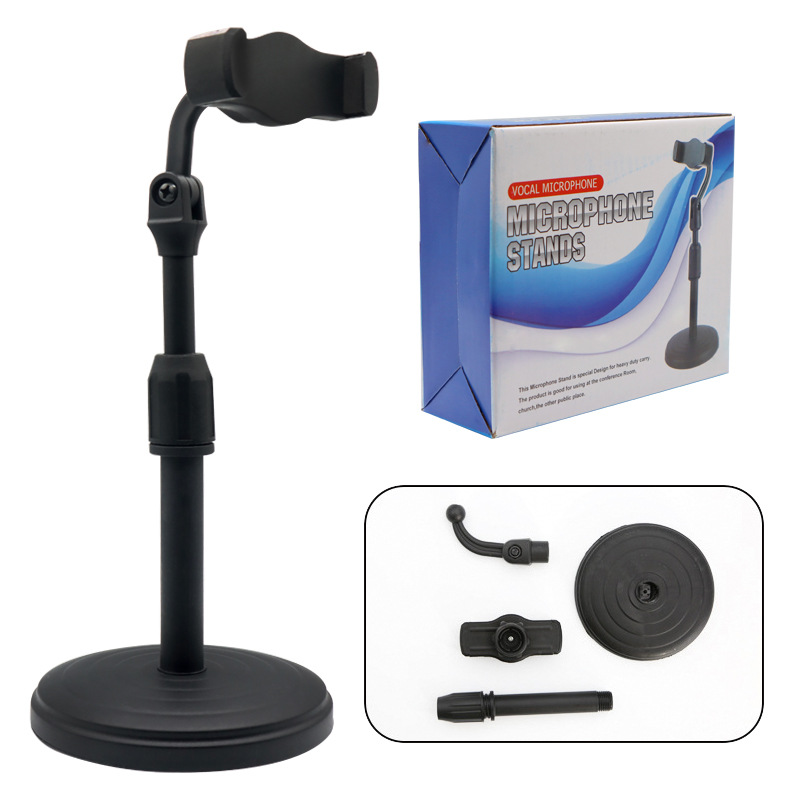 Factory direct supply: Foldable phone stand, height-adjustable desktop live streaming stand, telescopic stand, desktop disc stand details Picture