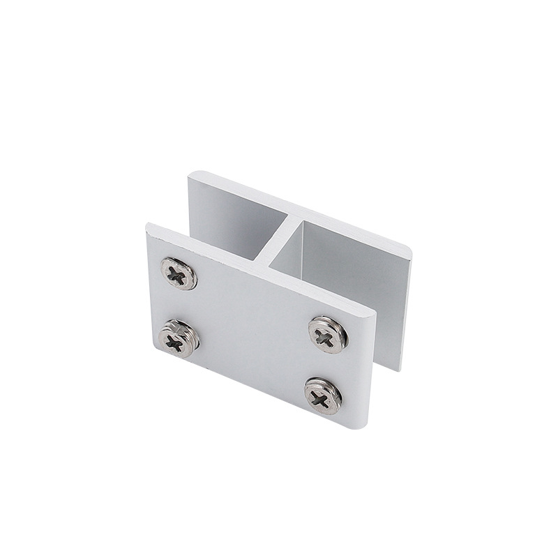 Aluminum alloy glass clamp combination type fixed clamp display stand, wooden board tile connection partition, support layer board, glass tray Item Picture