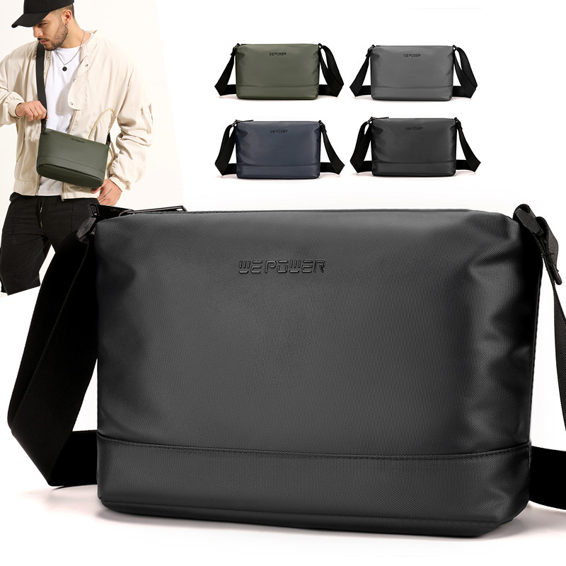 WEPOWER's new minimalist men's single-shoulder bag, lightweight and large-capacity casual crossbody bag, and small crossbody bag for commuting full figure