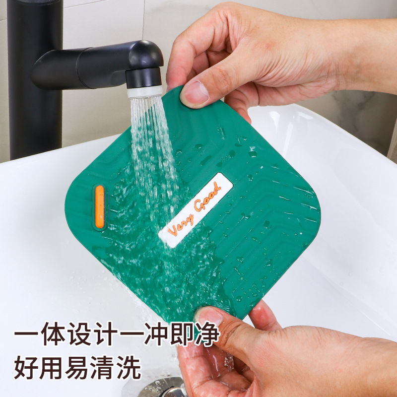 Silicone gasket for floor drain odor prevention, sealing and blocking the sewer opening to prevent odor and backflow, and covering the bathroom sewer. A magic tool full figure