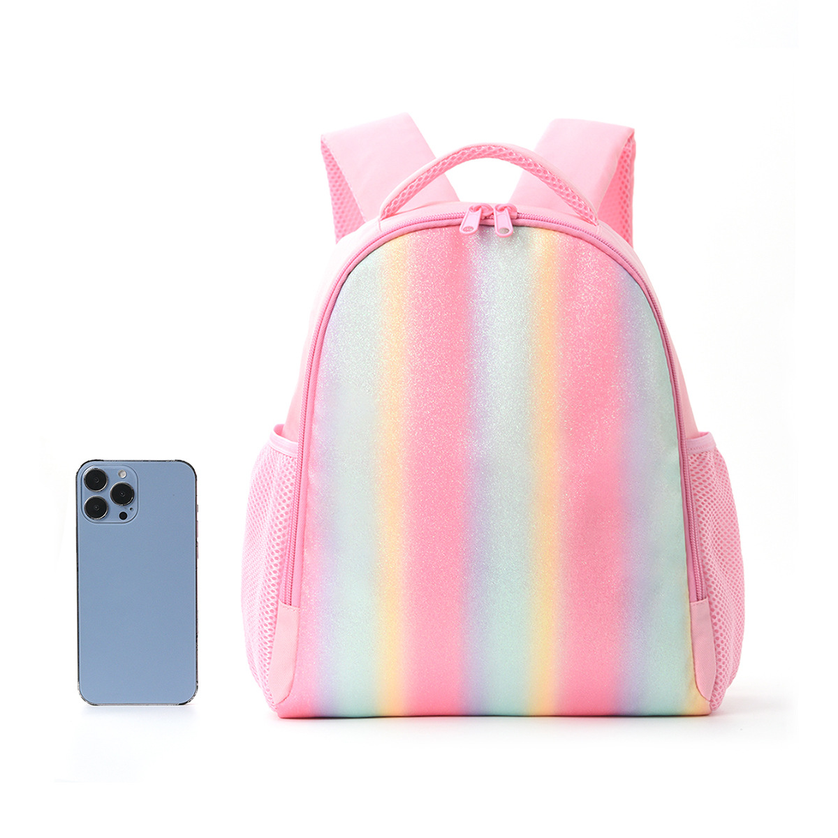 Feihong Cross-border Children's Backpack, Rainbow Schoolbag for Primary School Students, Children's Backpack for Travel, Lightweight and casual backpack details Picture