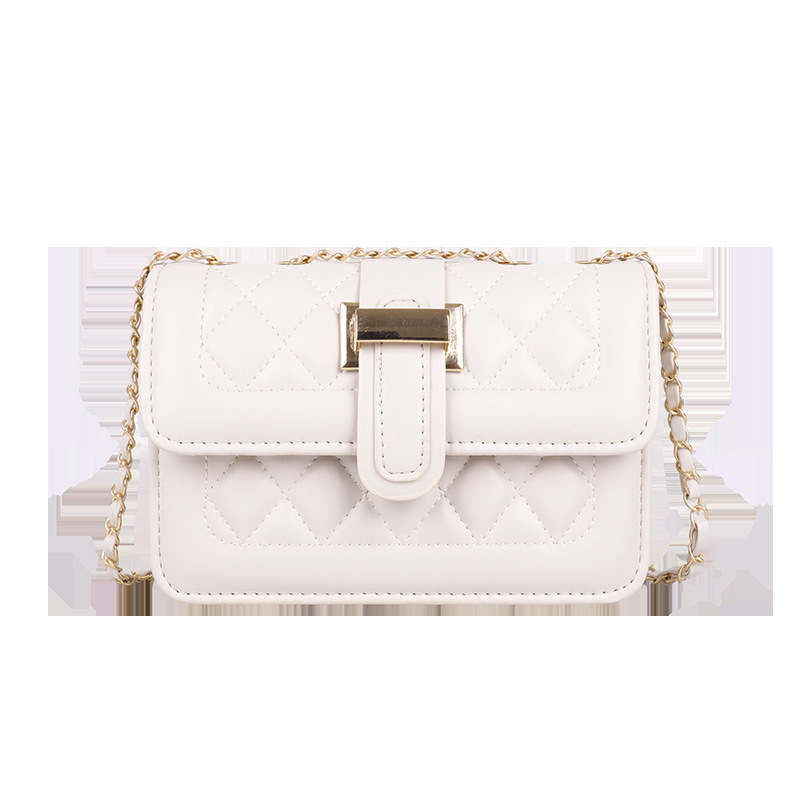 This year, the popular women's 2024 winter collection features a diamond-patterned embroidered thread small square bag, a solid color and stylish chain bag, and a single-shoulder bag Item Picture