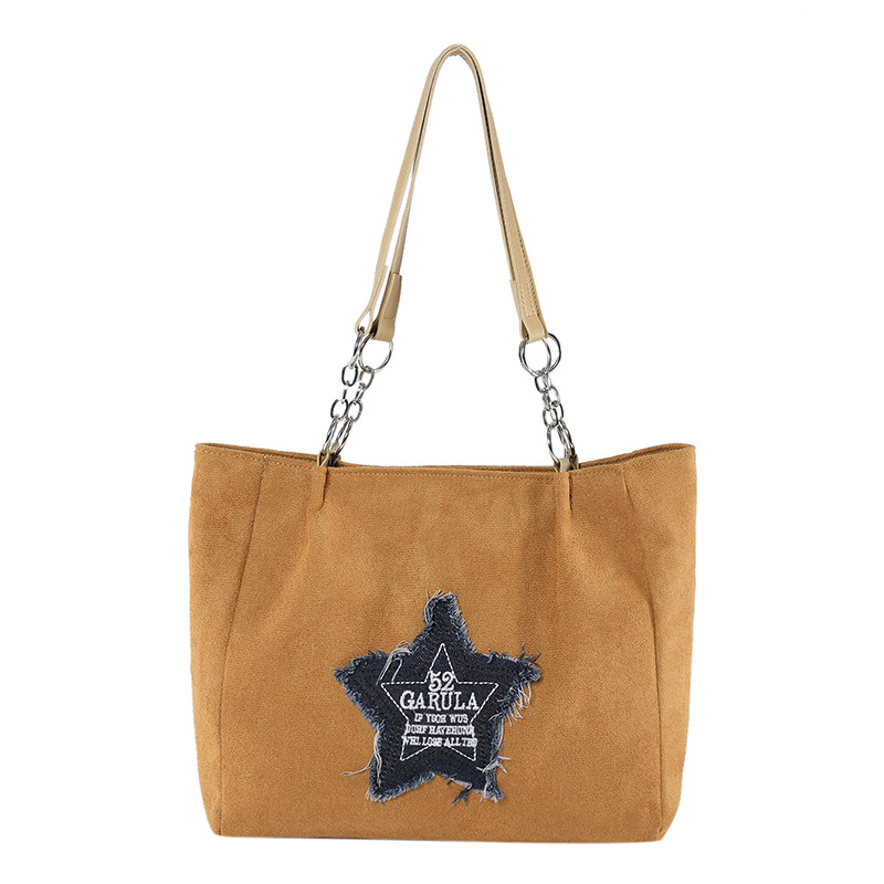 The new 2024 commuter large-capacity bag for women is fashionable, stylish, simple and elegant. It is a single-shoulder bag and a tote bag for college students Item Picture