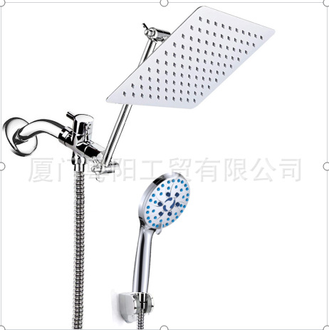 Cross-border shower head set with spray gun, 8-inch, 10-inch and 12-inch top-spray pressurized shower head set combination Specification drawing