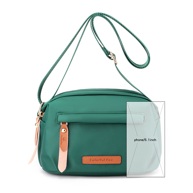 Colorful Fox's new women's single-shoulder bag, Korean-style fashionable and trendy crossbody bag, portable phone key bag Item Picture