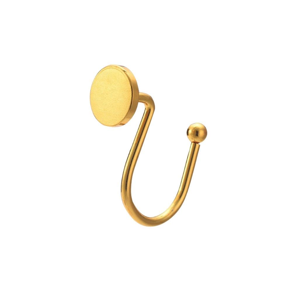 All-metal bath curtain ring, circular bath curtain hook, available in multiple colors, can be equipped with metal hooks, S-shaped bath curtain ring Application Scenario