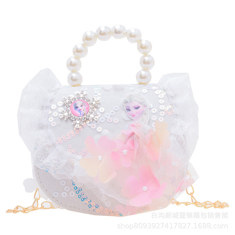 Little girl crossbody bag, girls' hand-held small bag, trendy children's bag, 2024 new style princess stylish mini coin purse Item Picture