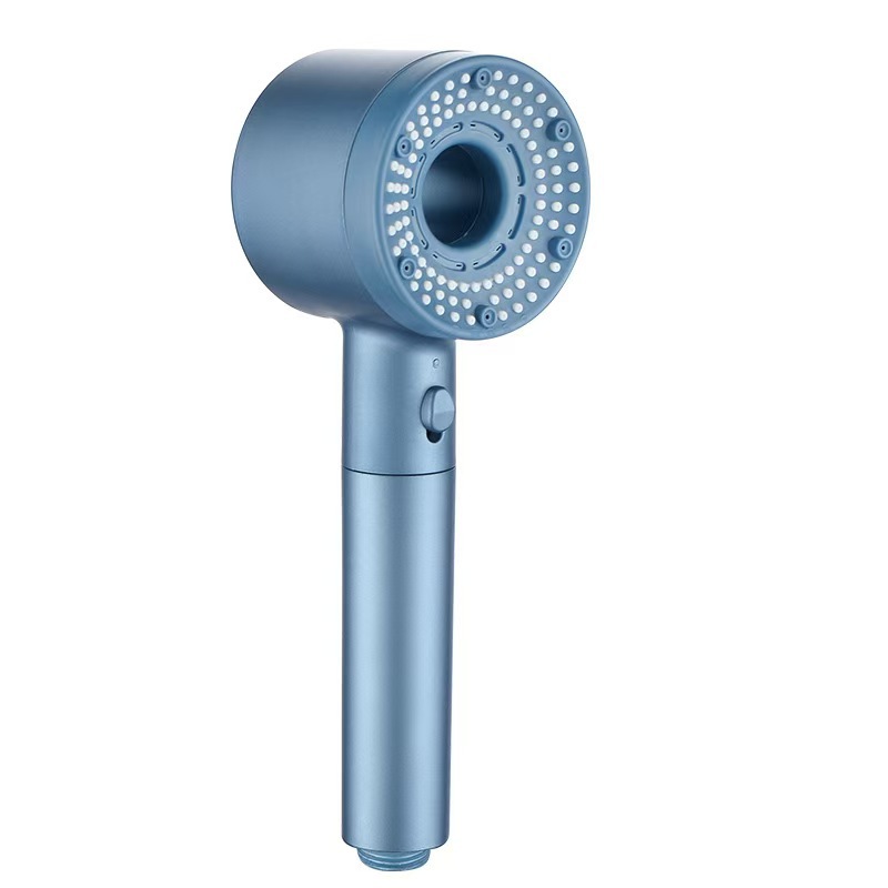 Hollowed-out super pressurized showerhead for home bathroom, five-in-one shower head with pressurized water purification, filtration, wearing and spraying Item Picture