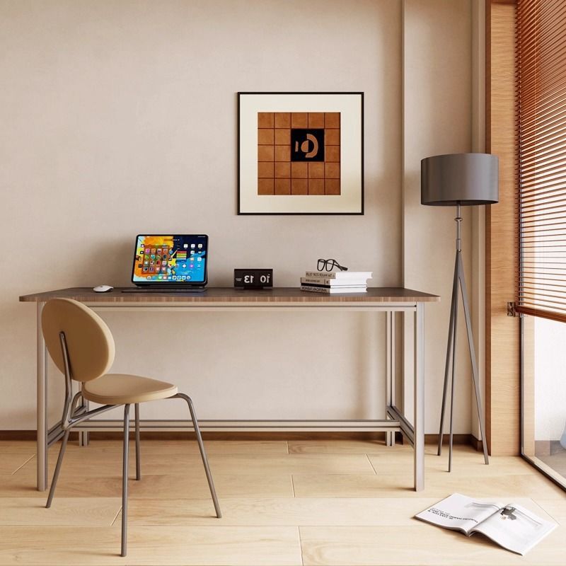 Desk, workbench, simple table, dining table, home e-sports table, computer table, office desk, aluminum profile, bedroom writing desk details Picture