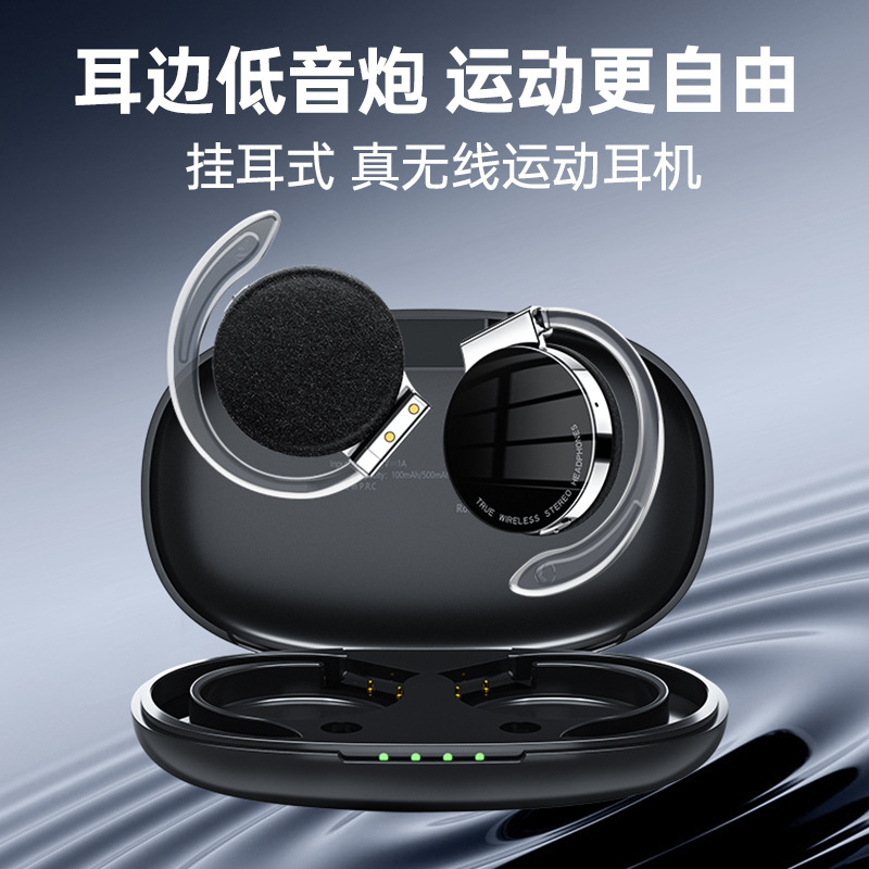 F2 Cross-border bestseller TWS wireless sports music headphones, new noise-cancelling call and running Bluetooth headphones do not fit in the ears full figure