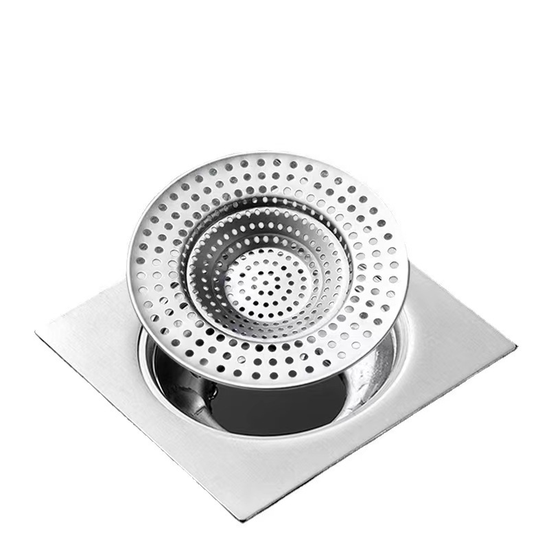 Stainless steel filter screen, sewer, toilet, bathroom floor, leaky screen, shower room, hair anti-clogging wonder Item Picture