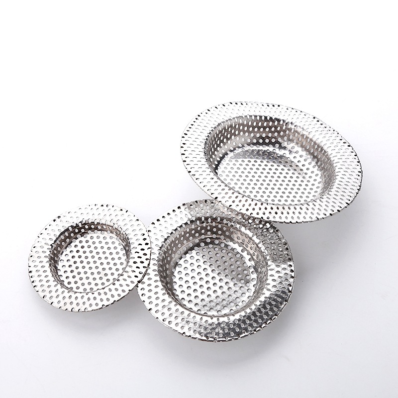 Kitchen stainless steel full-hole floor drain, sink, sink, bathtub, sewer, pool, filter screen, filter, floor drain cover Item Picture