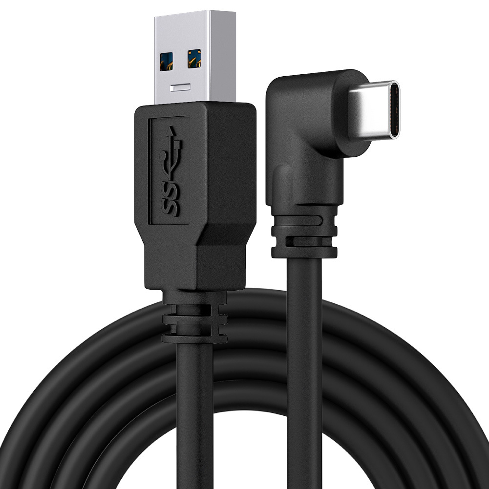 vr glasses connection cable OculusQuest2LinkCable Data cable type-c elbow 5-meter braided cable Specification drawing
