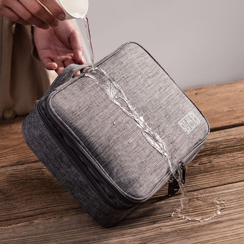 Customized Runhui three-layer digital bag, data cable storage bag, USB flash drive and headphone storage bag, finished product printing, starting from 50 pieces Application Scenario