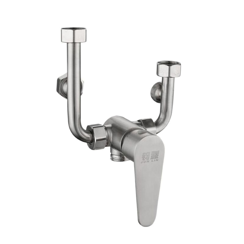 304 stainless steel electric water heater mixing valve exposed switch cold and hot mixing valve U-shaped shower head universal accessories Item Picture