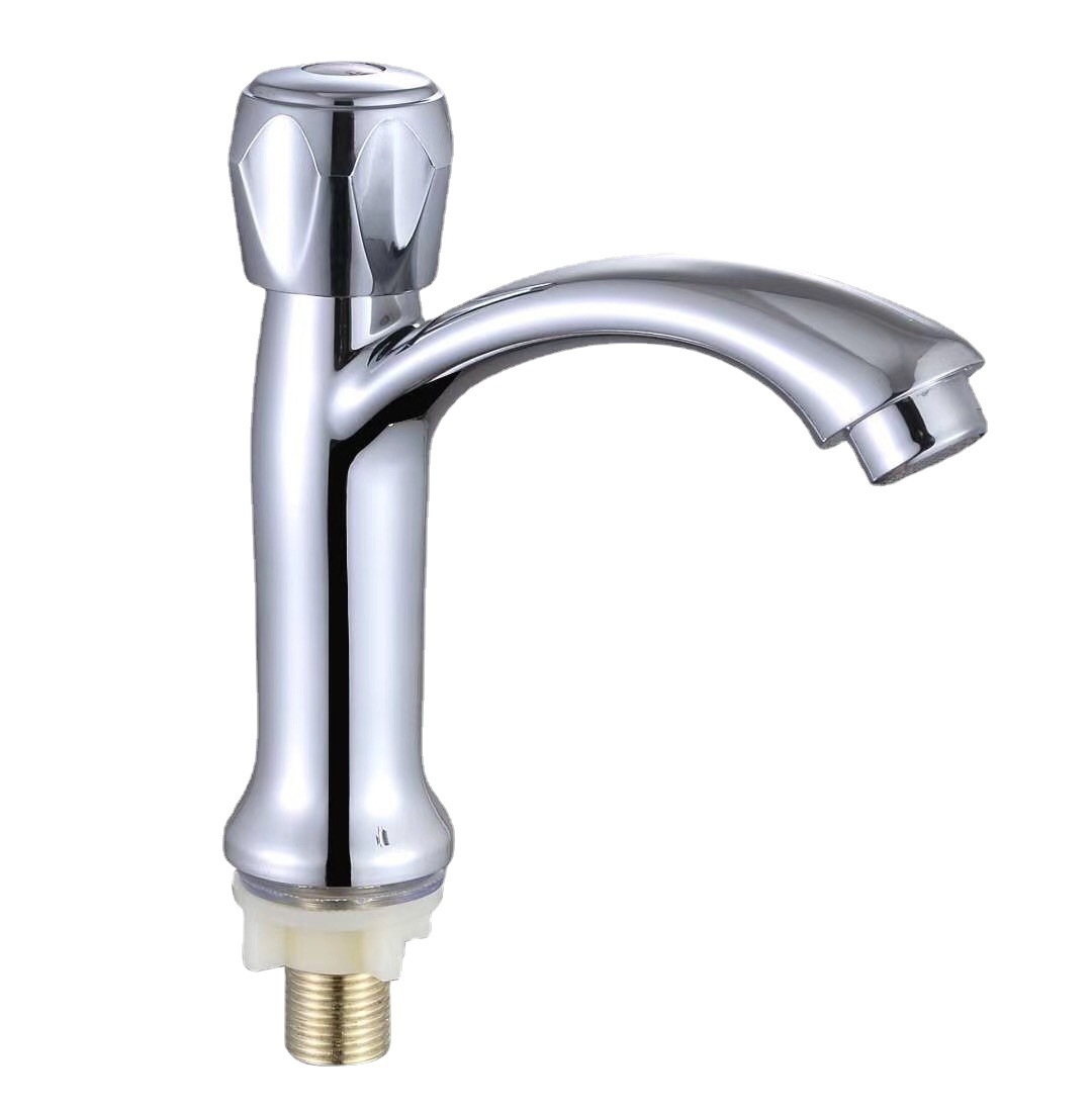 Factory wholesale bathroom, dormitory, single-hole plastic steel public toilet, cold water basin faucet, plastic faucet, single-cooling faucet Item Picture