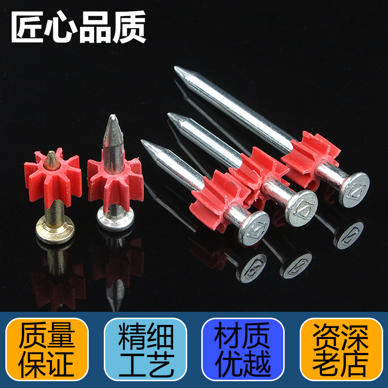 Factory direct sale of high-strength special cement nails, M3.5 galvanized nameplate hanging round nails, cement fixed steel nails details Picture