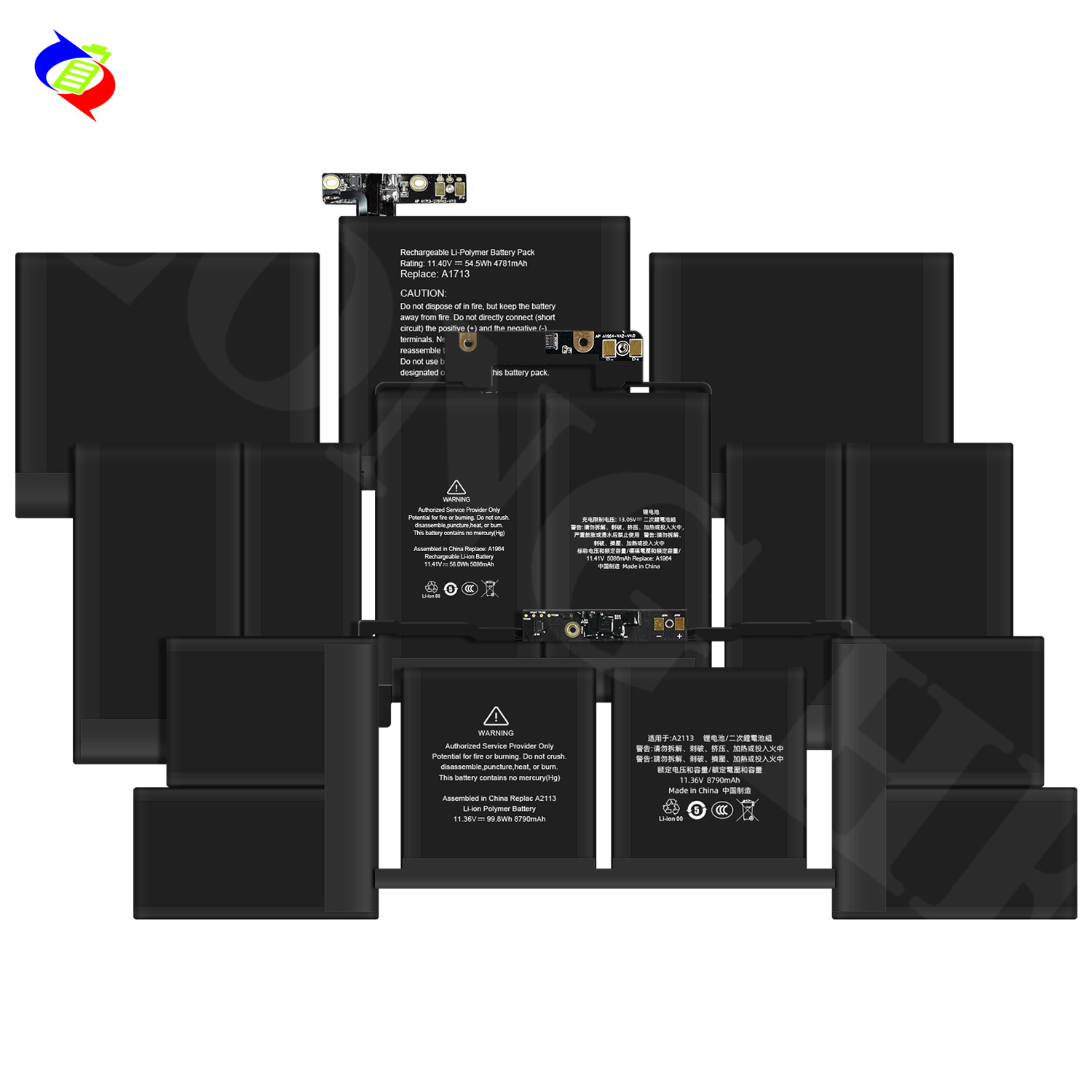 For apple MacBook A1708 A1466 / A1502 A1370 / A1465 wholesale laptop batteries Specification drawing