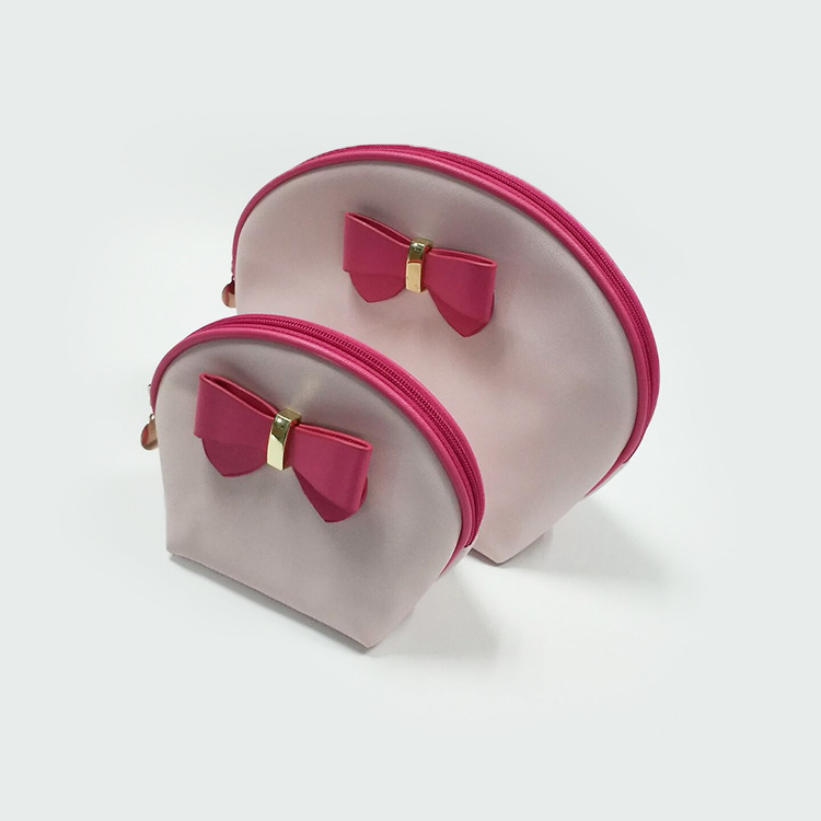 Factory customized 2018 Korean version PU makeup bag, makeup bag storage, two-piece set of PU makeup bag details Picture