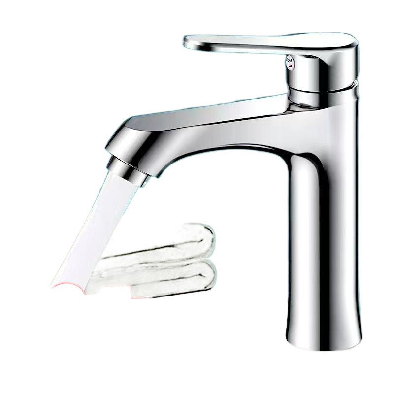Stainless steel hot and cold water faucets in the bathroom, hot and cold washbasins, washbasins, single-cold household washbasins and countertop basins Item Picture