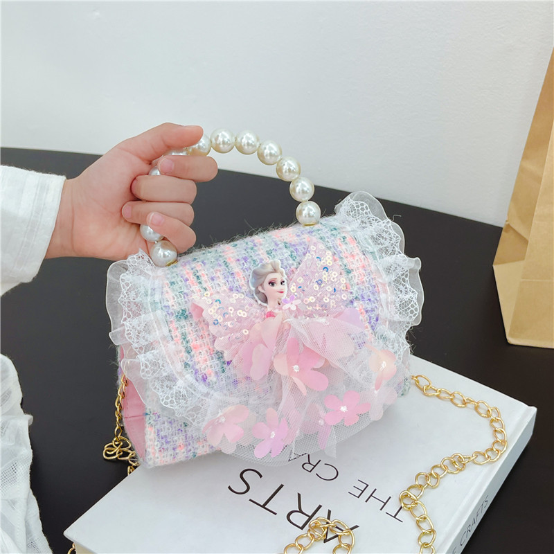 Autumn and winter single-shoulder bag 2024 new style fashionable princess hand-held cute small bag mini crossbody bag Children's bag Application Scenario