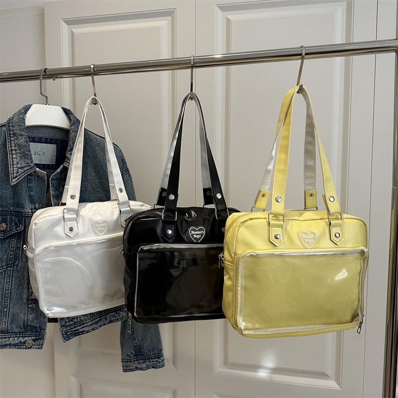 Cute bag, soft girl student bag, transparent bag, Japanese school style single-shoulder crossbody bag Application Scenario