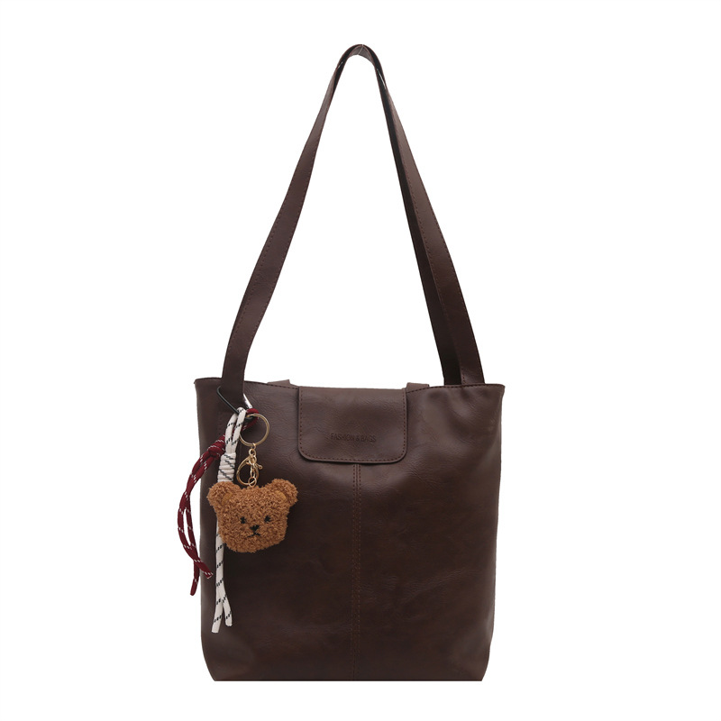 Tote bag, large-capacity messenger bag, crossbody bag, women's bucket bag, women's high-end style, single-shoulder bag for work and commuting Item Picture