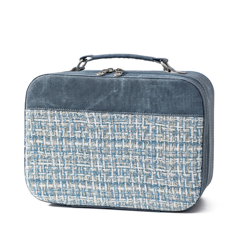 Wholesale popular skincare and makeup bags, women's portable large-capacity makeup storage bags, small travel hand-held makeup cases Item Picture