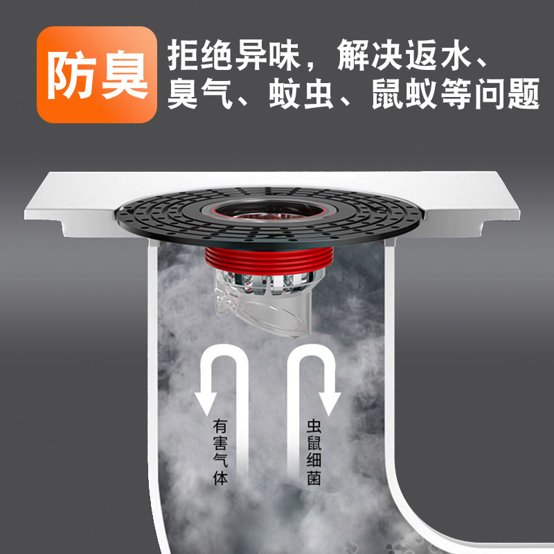 Bathroom floor drain filter screen anti-odor wonder, sewer pipe anti-insect and anti-clogging floor drain core source manufacturer wholesale Specification drawing