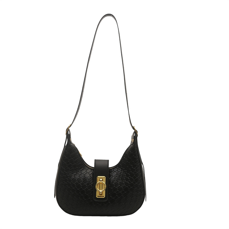 Simple solid color women's bag 2025 new style fashionable crescent bag Spring versatile and stylish single-shoulder underarm bag crossbody bag for women Item Picture