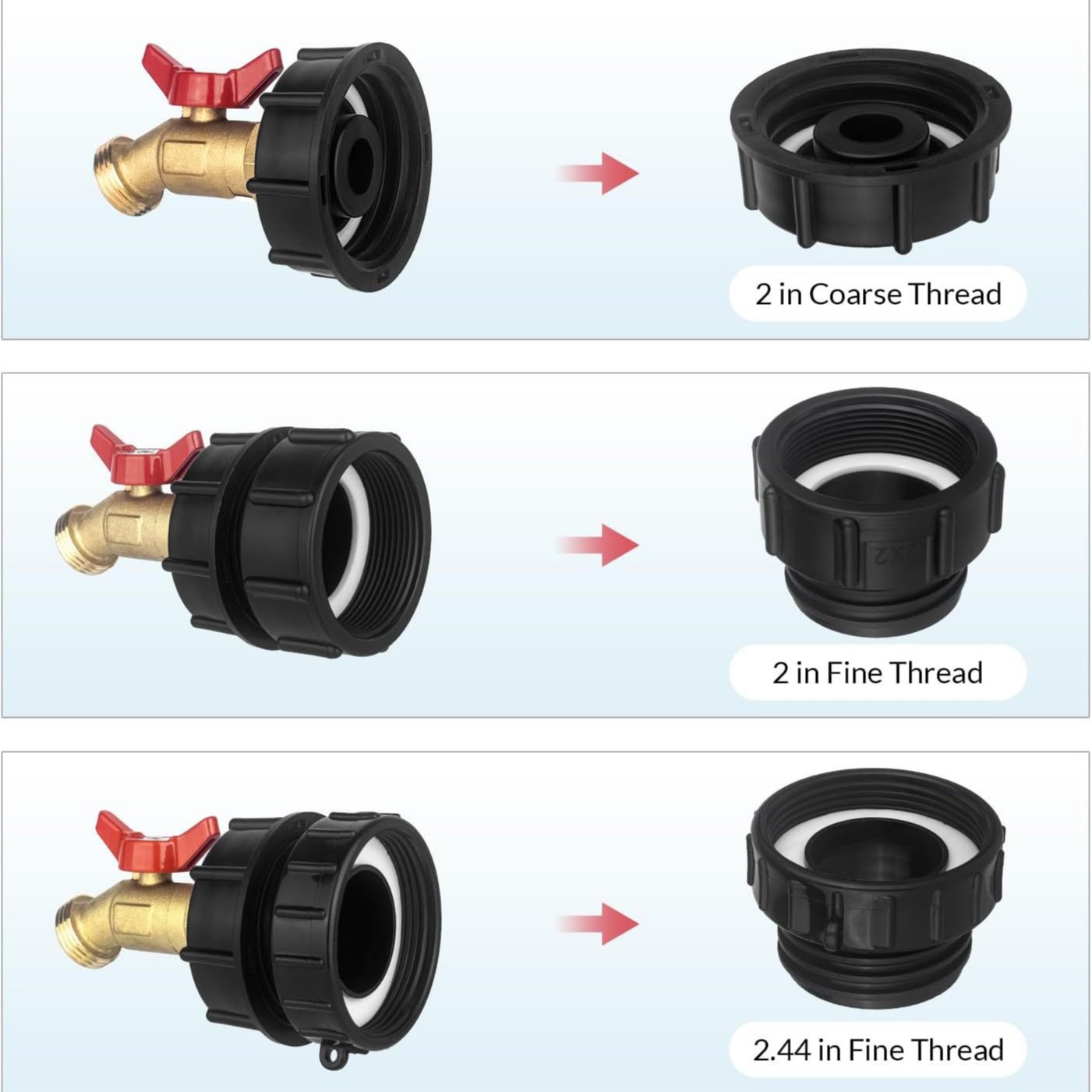 Cross-border American standard IBC Tote water tank accessories Garden hose adapter suitable for IBC containers brass faucets Application Scenario