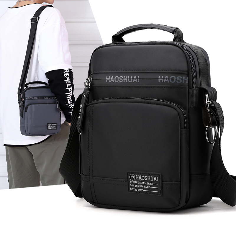Factory direct sales of new men's casual single-shoulder bags, multi-functional outdoor crossbody bags, briefcases, cross-border exclusive small bags full figure