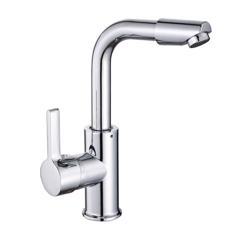 Washbasin, hot and cold water faucet, all-copper bathroom mixing valve, washbasin, sink, countertop, single cold water faucet switch factory Item Picture
