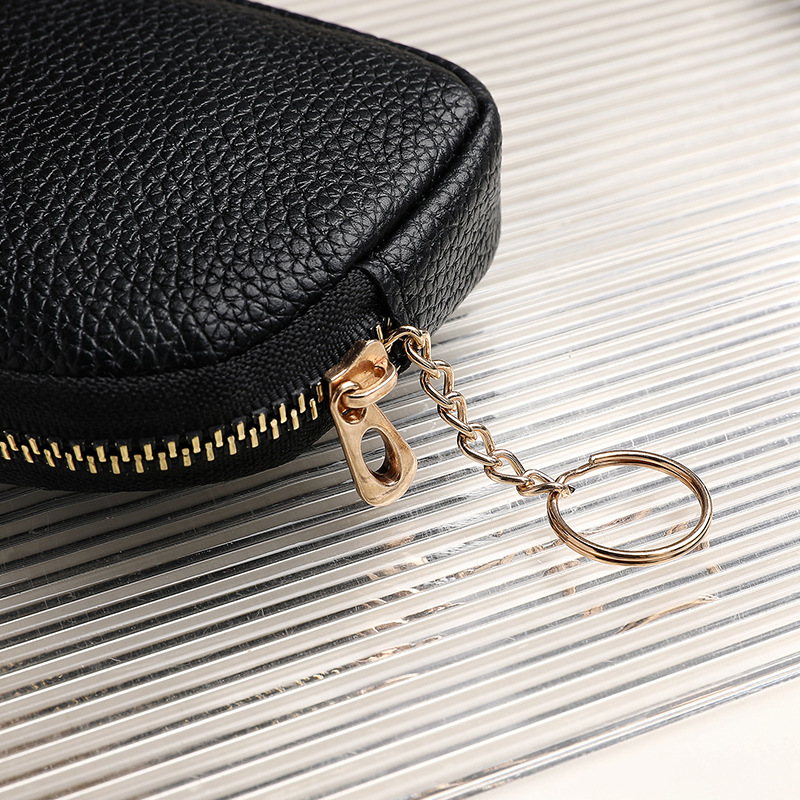 Fashionable new ladies' clutch with zipper, short women's wallet, casual coin purse, key case, coin case, small women's bag details Picture