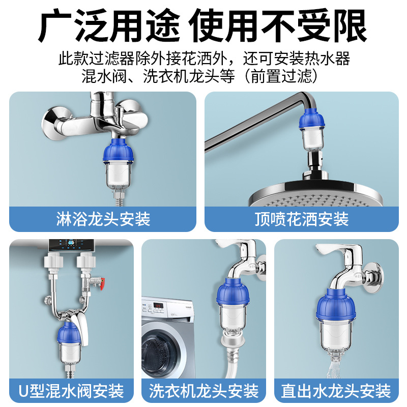 Water heater pre-filter, washing machine faucet stainless steel filter screen, faucet shower, household filter Application Scenario