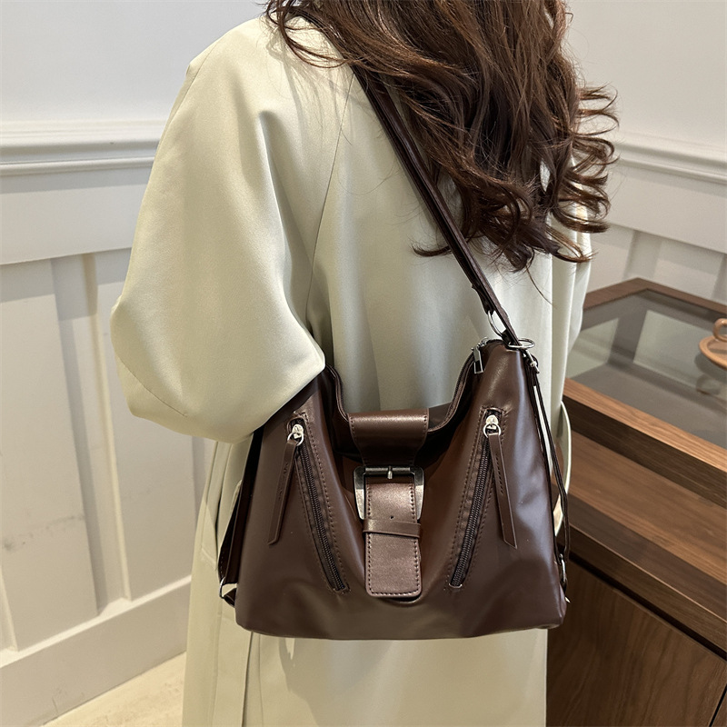 Cross-border large-capacity backpack for women, 2024 new versatile and high-end single-shoulder crossbody bag, commuting fashion tote bag Specification drawing