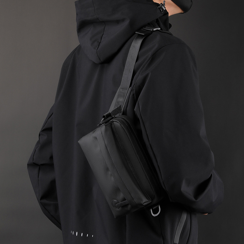 WEPOWER's new trendy nylon fabric crossbody bag is a large-capacity men's fashionable commuting single-shoulder crossbody bag details Picture