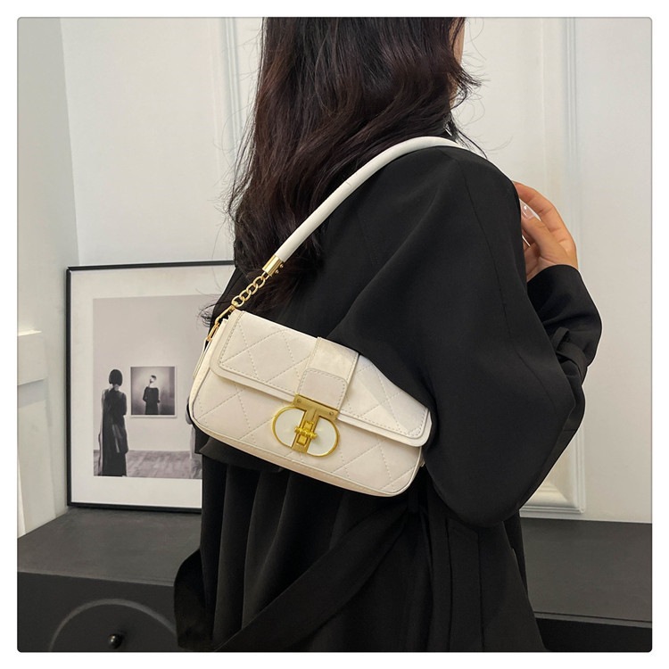 Fashionable single-shoulder small bag for women, Spring/Summer 2024 new style, high-end and versatile underarm bag, casual and elegant single-shoulder bag Specification drawing