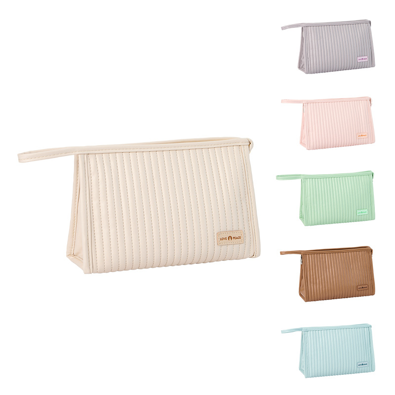 Runhui White-collar Cake Makeup Bag, Candy-colored Makeup Bag, Convenient Travel Toiletry Bag, Storage Bag, Makeup Bag wholesale Item Picture