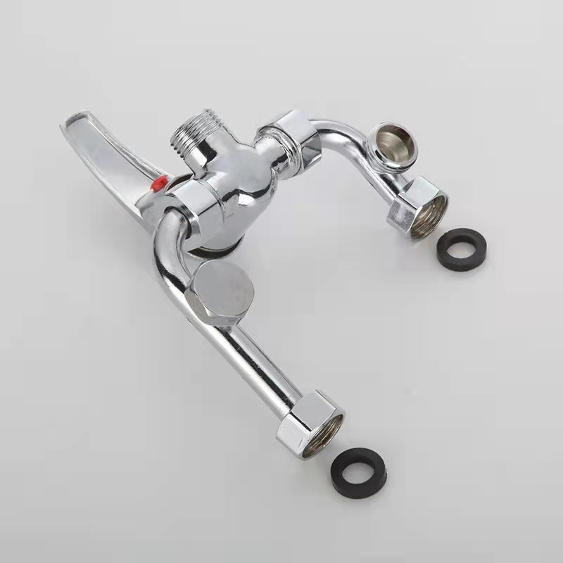 304 alloy electric water heater mixing valve exposed U-shaped shower faucet cold and hot temperature adjustment bathroom accessories temperature control Application Scenario