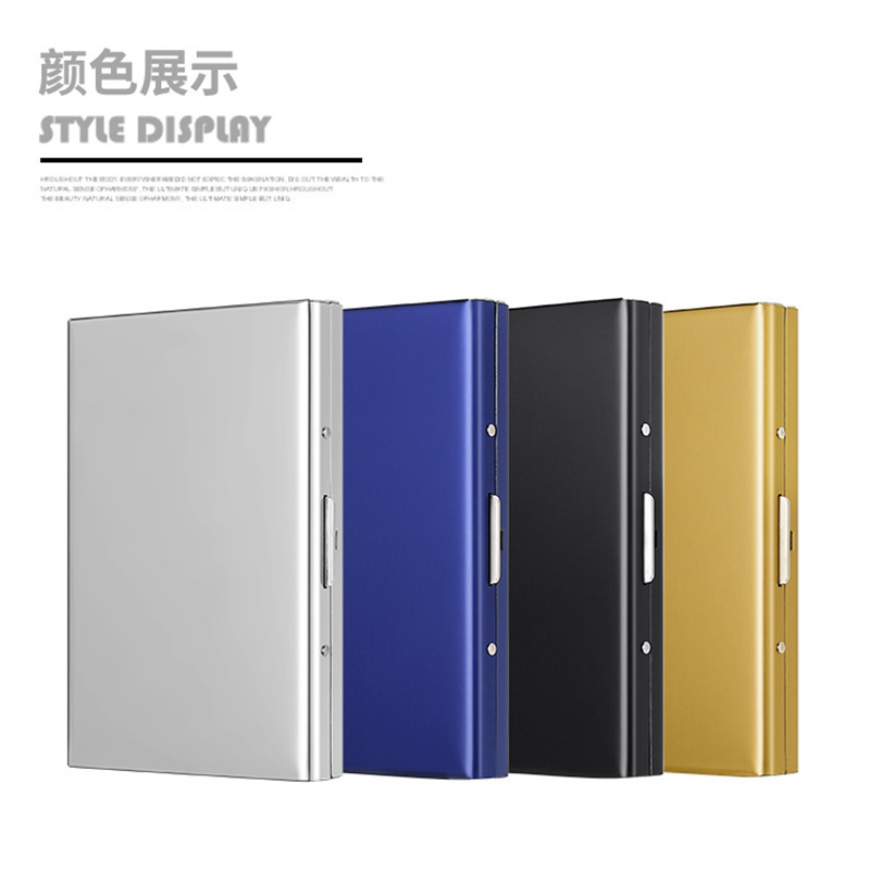 High-end metal card case for men and women, stainless steel ultra-thin anti-demagnetization small card box, anti-theft card holder, card box Application Scenario