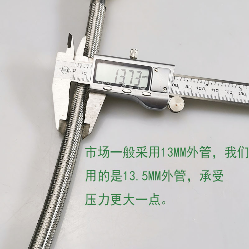 Wholesale of 304 stainless steel braided pipe double-ended toilet hose, water heater cold and hot water inlet hose, high-pressure pipe Application Scenario