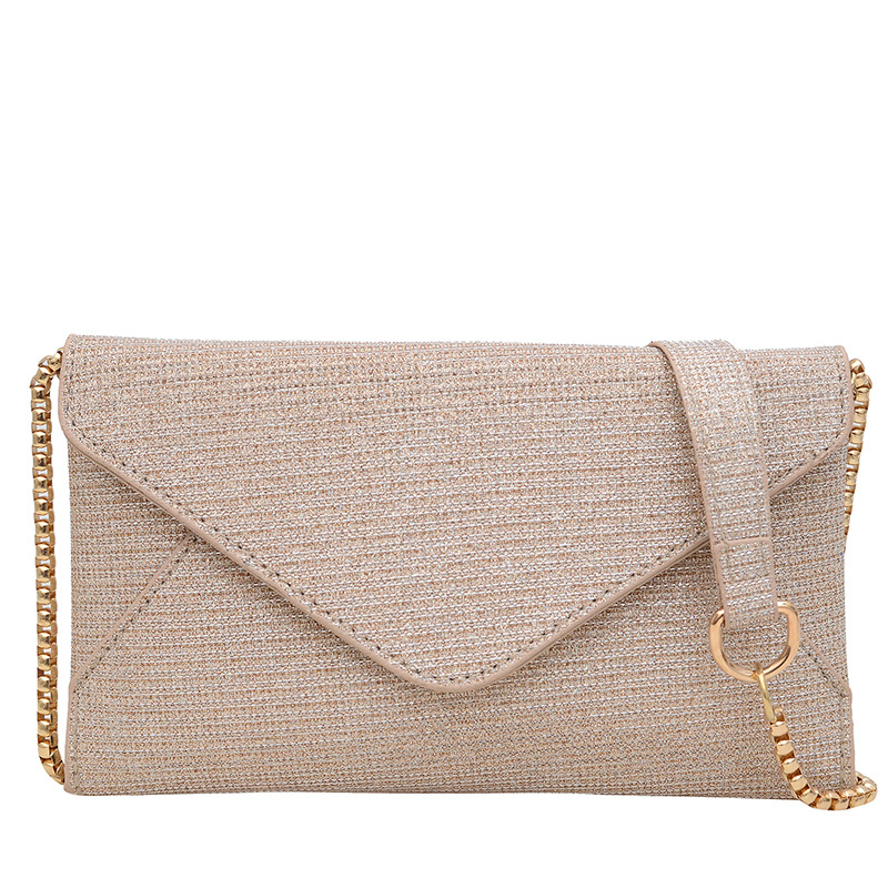 Cross-border wholesale fashion chain hand-held bags for women 2025 New fashion, stylish, shiny crossbody bags, envelopes, coin purges Item Picture