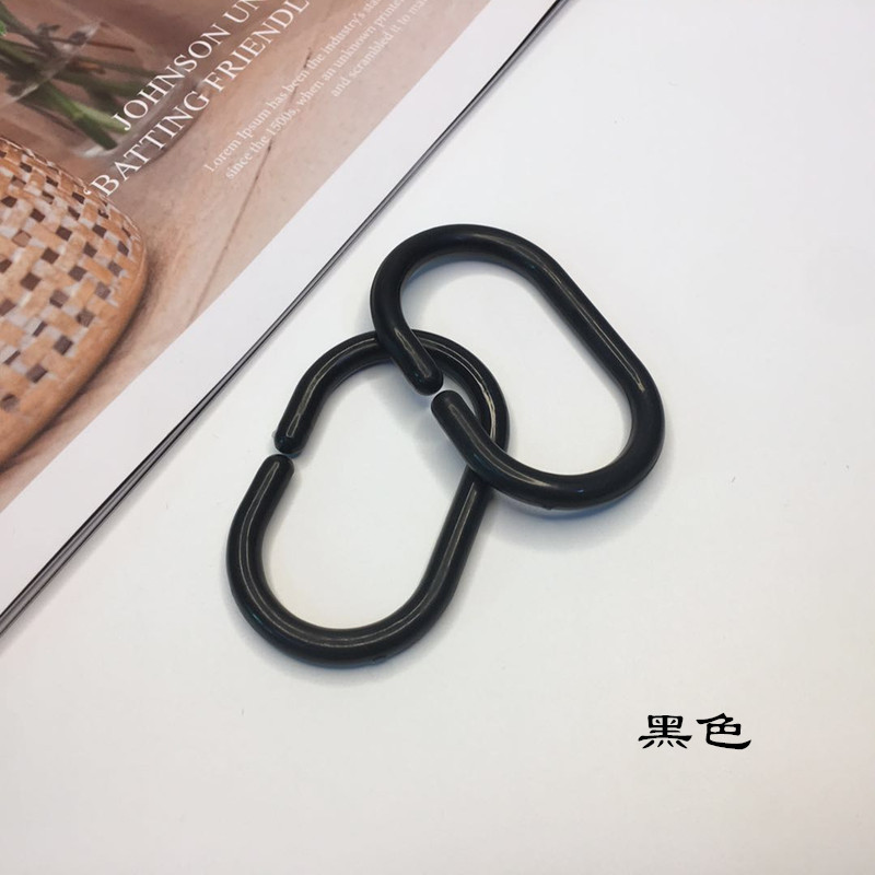 The C-shaped curtain accessory of the ring city shower curtain buckle, original package PP hanging shower curtain buckle Application Scenario