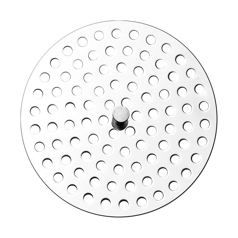 Round floor drain cover, stainless steel floor drain cover, hotel bathroom filter screen, anti-hair, sewer with handle Item Picture