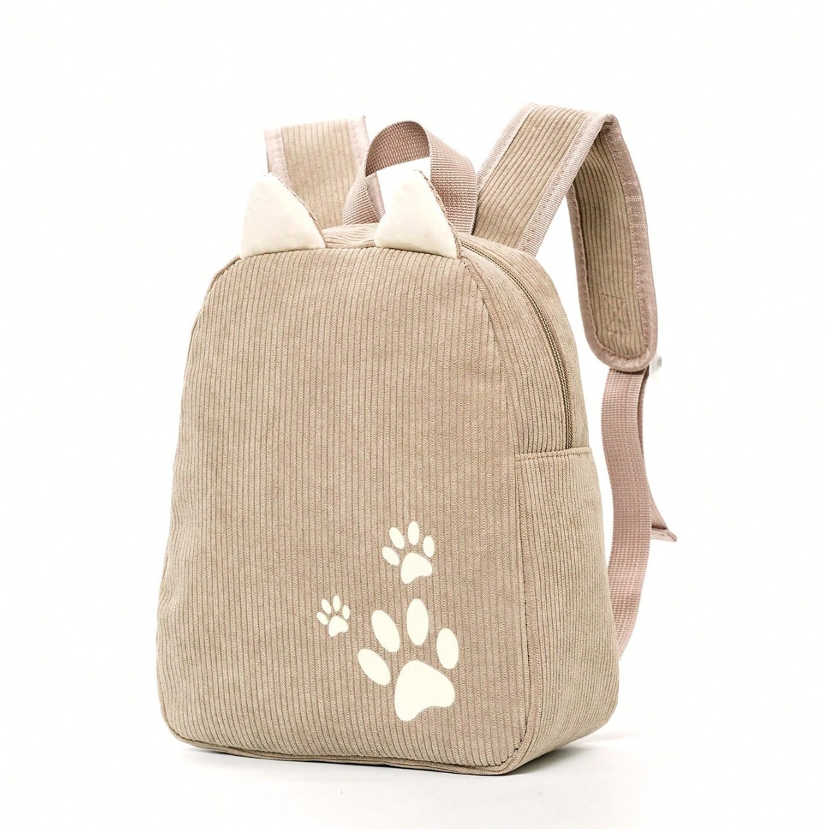 Cross-border best-selling kindergarten schoolbags for children, girls and boys, new solid color corduroy baby bags in multiple colors Specification drawing