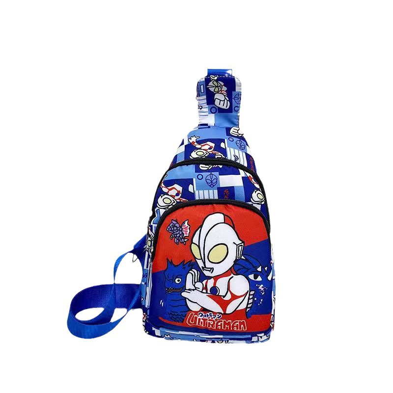 Boys' small bags for Girls 2024 new children's crossbody bag, popular cartoon cute Ultraman single-shoulder bag, baby bag Item Picture